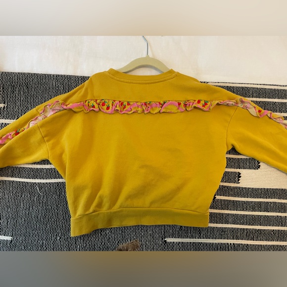 STELLA MCCARTNEY girls yellow apple print skirt and matching sweater. - Picture 4 of 6